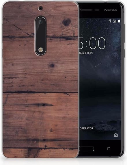 Nokia 5 Bumper Hoesje Old Wood
