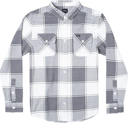 Rvca That All Work Flannel Overhemd Met Lange Mouwen Grijs L Man