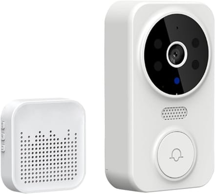 Videodeurbel Wifi - Slimme Camera - Huisbeveiliging - Tweeweg-intercom - 1080P HD - Wit