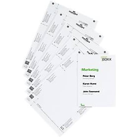 Papieren inserts, voor 149 x 210 mm (A5), 10 borden