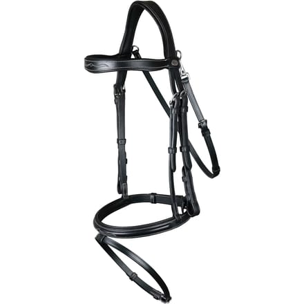 Dy'on Hoofdstel Dy'on Working Collection Flash Noseband With Snap Hooks Zwart