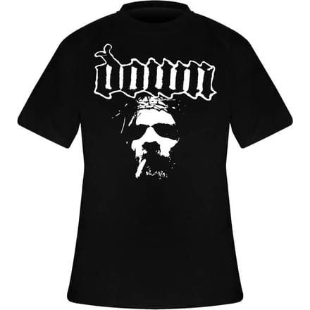 Down - Face Heren T-shirt - L - Zwart