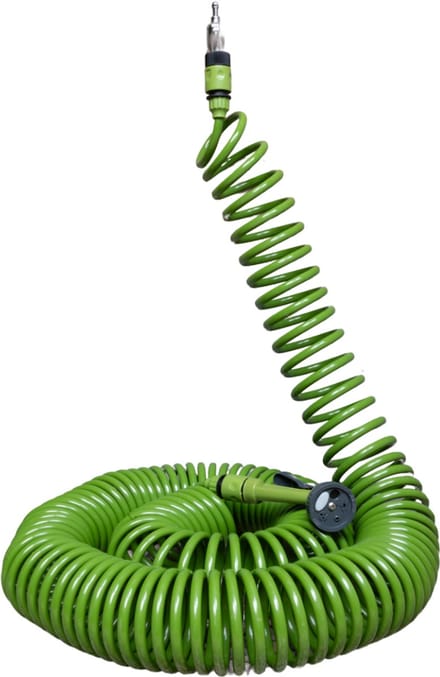 Kinzo Spiraal Tuinslang Set 30M - Automatisch Oprollende Tuinslang - Incl. Sproeikop