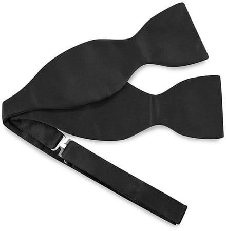 JB Collection - Vlinderdassen - vlinderdas zwart polyester satijn - zwart