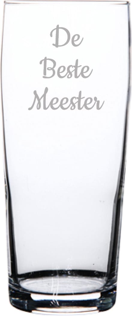 Gegraveerde bierfluitje 19cl De Beste Meester