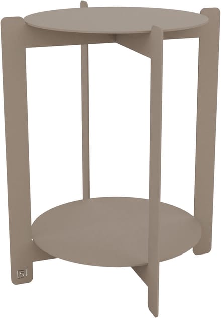 Bijzettafel Solis | Metaal | Taupe | L50xB50xH60 cm