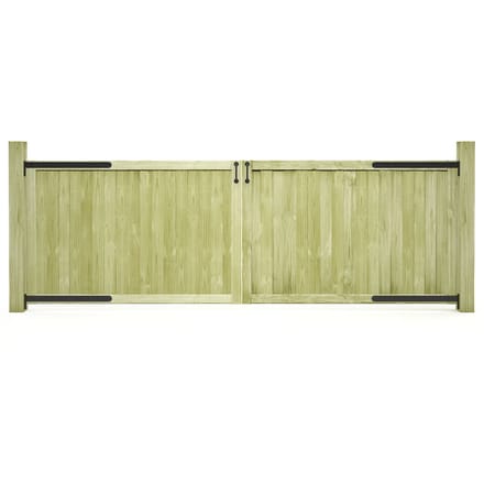 Portails de jardin 2 pièces 300 x 100 cm Bois de pin traité sous pression