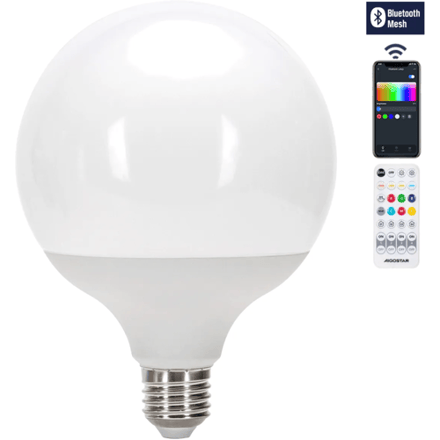 Aigostar bluetooth MESH slimme mirage lamp G120 E27 18 W RGBW