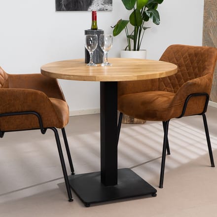 Bronx71® Bistrotafel rond Sven eikenhout Ø80 cm