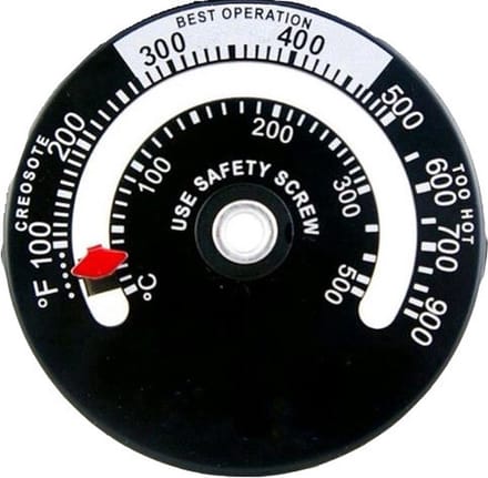 New Age Devi - Kachelpijp Thermometer - de ultieme Heet Meter voor uw Palletkachel en Openhaard!