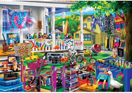 Master Pieces legpuzzel XXL Flashback Yard Sales EZGrip 1000 stukjes.