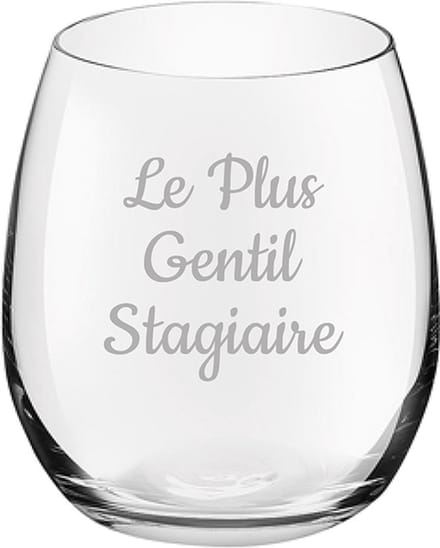 Drinkglas gegraveerd - 39cl - Le Plus Gentil Stagiaire