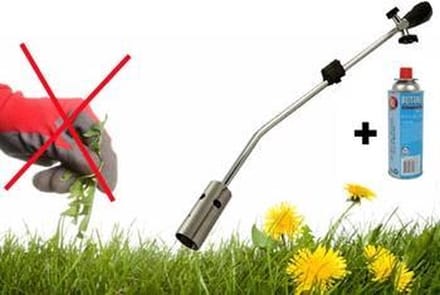 Milieuvriendelijke onkruidbrander - inclusief 1 gasfles