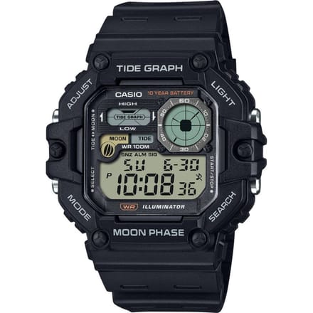 Casio Casio Collection WS-1700H-1AVEF Horloge - Kunststof - Zwart - Ø 48 mm