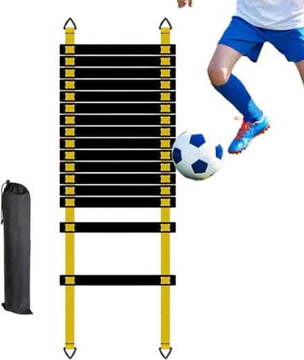 Snelheidsladder Set - Behendigheidstraining - Atletische Training - Duurzaam PP Materiaal - 8 Meter - Geel