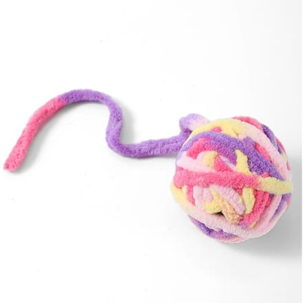 Grappige Kat Speelgoed Bal Pluche Bel Bal Kat Speelgoed Huisdier Bijtbestendig Interactief Wol Grappige Kat Bal 6cm pink