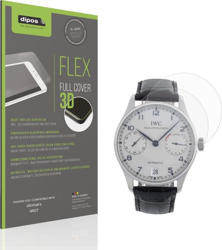 dipos FLEX – 2x Matte Screenprotector geschikt voor idomars iW07 | Volledige Schermbescherming | Case-Friendly