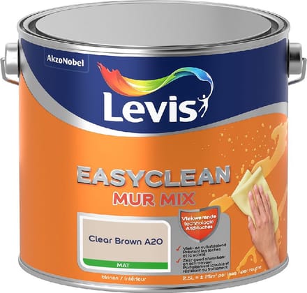 Levis - Easyclean Mur Mat Mix - Clear Brown A20 - Mengverf - 2,5 L