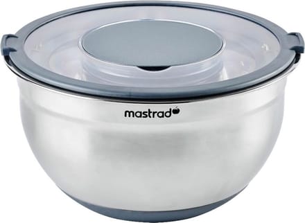 Mengkom met Deksel, RVS, Ø24 cm, Grijs - Mastrad