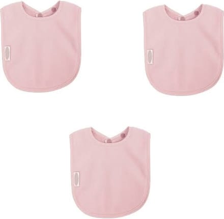 Silly Billyz Fleece Large Bibs Antique Pink 3 stuks