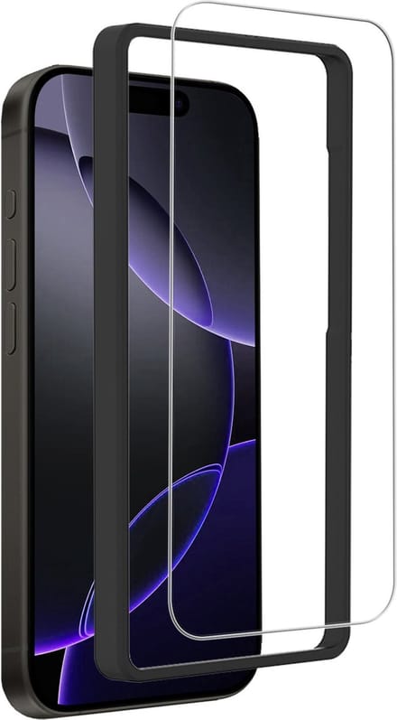 Screenprotector - Geschikt voor Apple iPhone 16 Pro - Met Installatie Frame - Beschermglas - Gehard Glas - Tempered Glass - Screen Protector