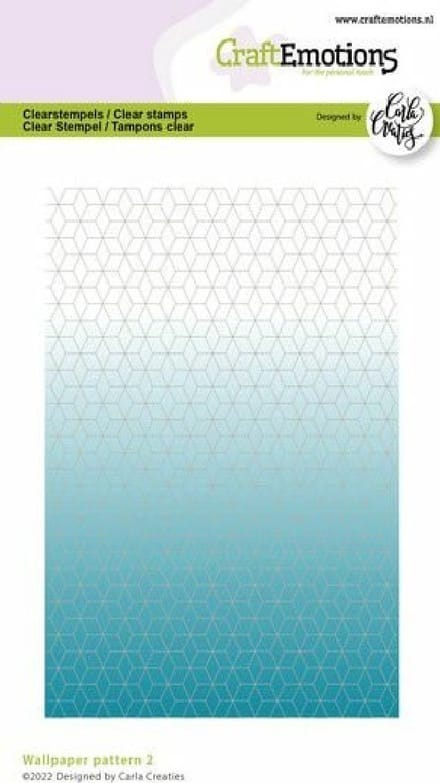Clearstamp A6 - wallpaper pattern 2 Carla Creaties
