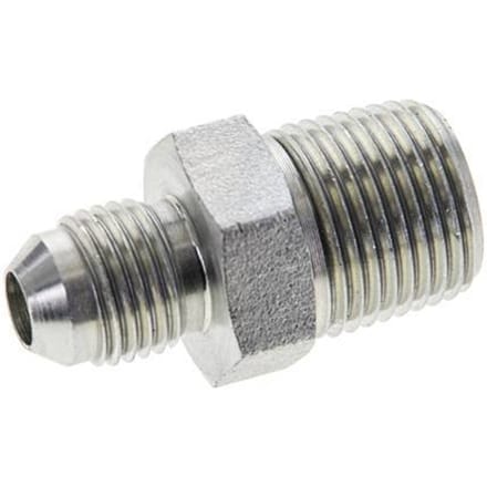 JIC  Dubbele Nippel UNF 1/2''-20 X 3/8'' NPT Staal 210bar [2 Stuks]