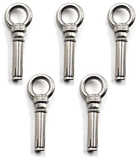 RVS Ring Lifting Uitbreidingsschild Anker Eye Bolt - 5 Stuks