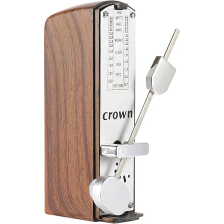 Métronome mécanique universel pour piano guitare violon ukulélé naturel acajou