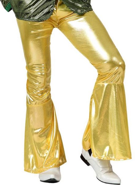 ATOSA - Goudkleurige discobroek voor mannen - M / L