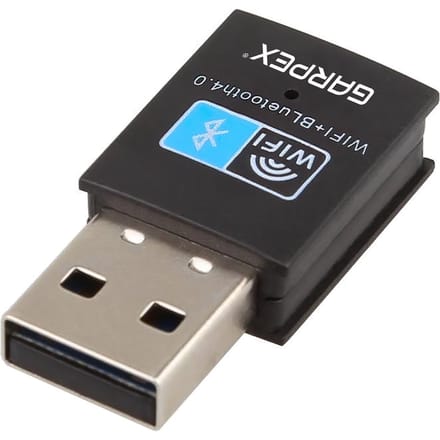 Garpex® Draadloze USB WiFi Adapter & Bluetooth Receiver - Extere WiFi Ontvanger - USB2.0 - Bluetooth 4.0