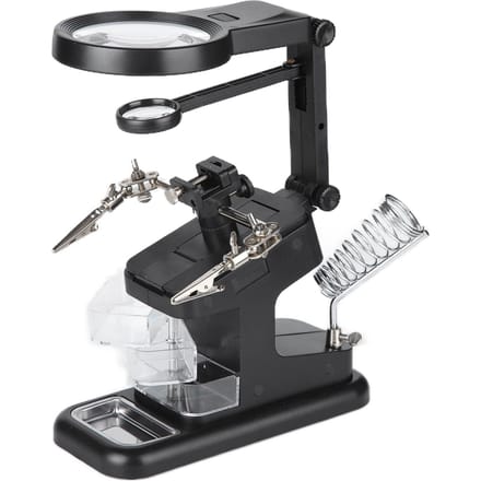 E?7026 Desktop Vergrootglas met 10LED Licht Lasvergrootglas Reparatiegereedschap 3X 4.5X