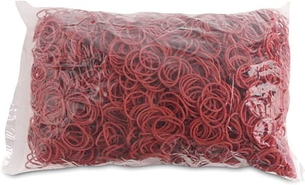 Rubberen Banden - Elastische Ringen - Organiseren Thuis - Hoge Rubberinhoud - 1000 Gram - Rood