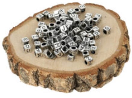 Letterkralen Zilver - Ca 150 stuks