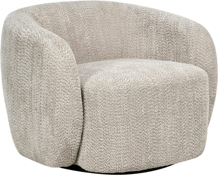 TORE - Draaifauteuil - Beige - Polyester