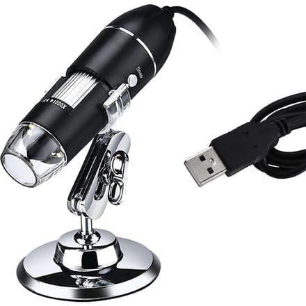 USB digitale microscoop 1000X vergroting camera 8 LED's met standaard compatibel met Android 1600X