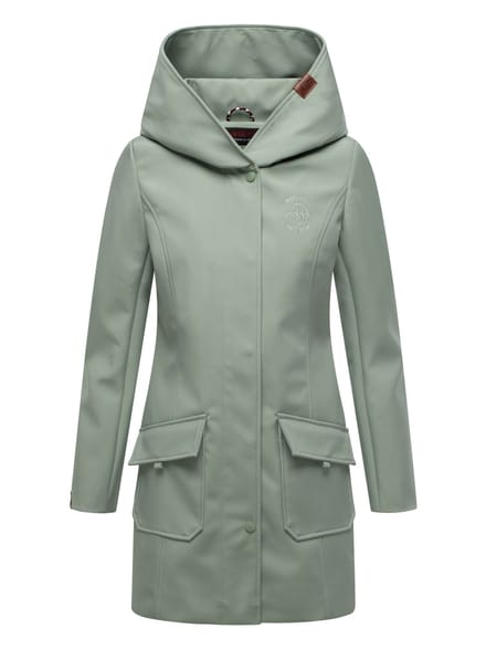 Marikoo dames softshelljas – Mayleen, waterafstotend met capuchon