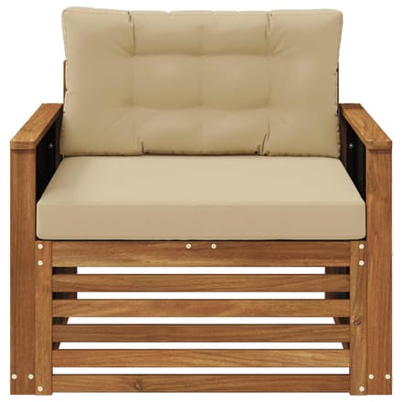 vidaXL - Buiten - Midden - Sofa - Naturel