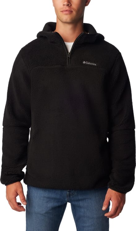 Columbia Rugged Ridge™ III Sherpa Pullover Hoodie Men's Trui - BLACK - Maat S