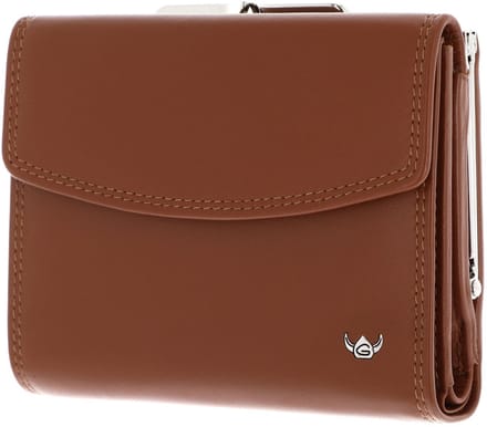 Golden Head Leren portemonnee Polo RFID Protect Bügelbörse 2123 Cognac bruine