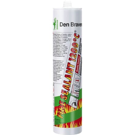 Zwaluw Fire Sealant 1200degC kachelkit Zwart 310ml