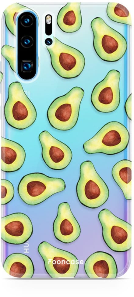 Fooncase Hoesje Geschikt voor Huawei P30 Pro - Shockproof Case - Back Cover / Soft Case - Avocado