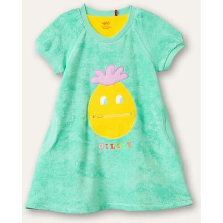 Oilily Djelly sweat jurk- maat80/18m Turquoise