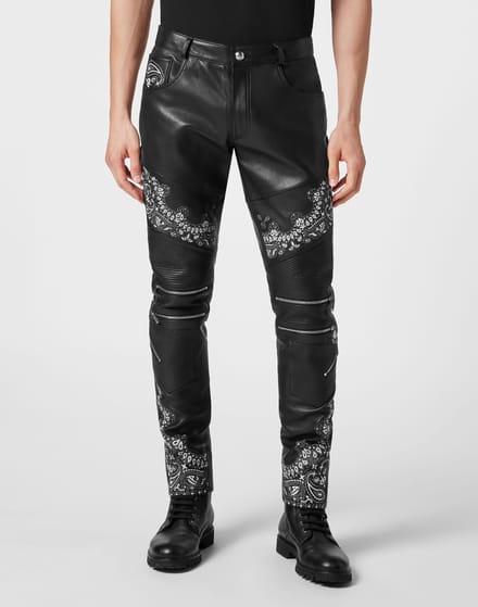 Leren Broek Paisley