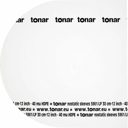 Tonar Nostatic sleeves 12 inch" (30 cm) LP records