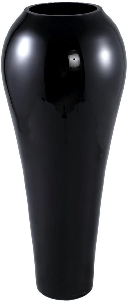 PTMD Vaas Serren - 25x25x59 cm - Glas - Zwart