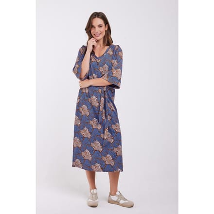 DIDI Dames Dress Harmony Blue Lagoon print maat 38