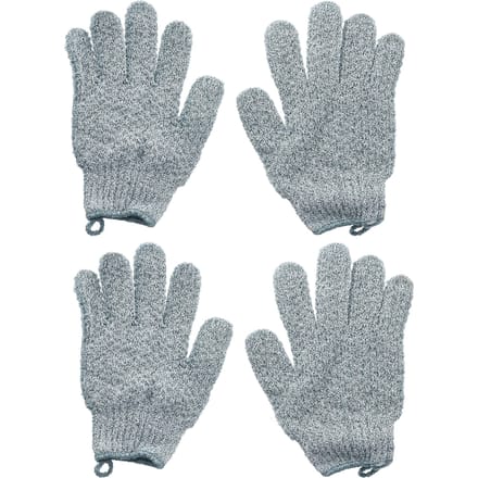 Beauty By Earth, Gants Exfoliants Puissants, 2 Paires gray