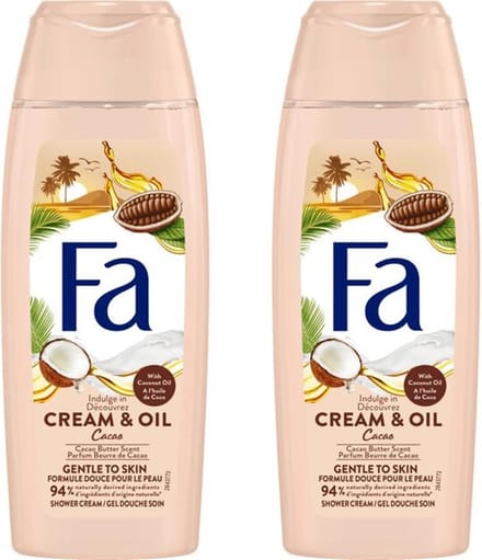Fa Douchegel - Cream & Oil - Cacaobutter & Coco Oil - 2 x 250 ml