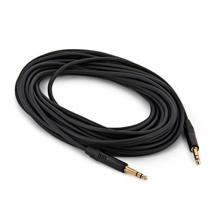 6.35mm TRS Jack - 6.35mm TRS Jack Pro Cable, 15m by Gear4music